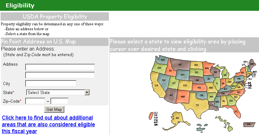 Usda Eligibilty Map